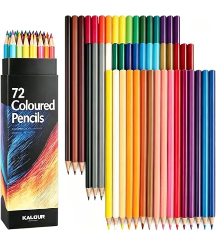 Faber-Castell Caixa de madeira com 72 lápis de desenho e coloração